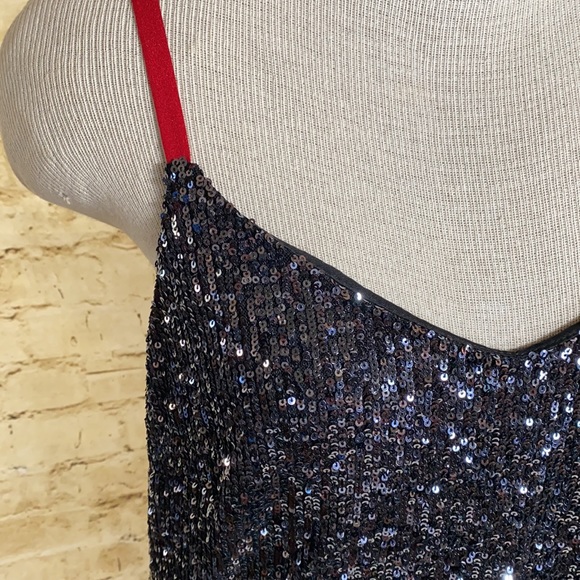 DKNY stretchy sequin slip dress - Picture 4 of 8